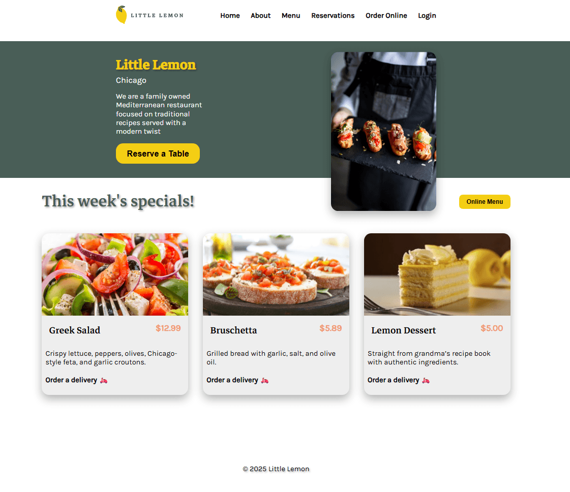 Final Project Meta Front-End Developer
